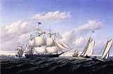 Whaleship 'Speedwell' of Fairhaven, Outward Bound off Gay Head by William Bradford